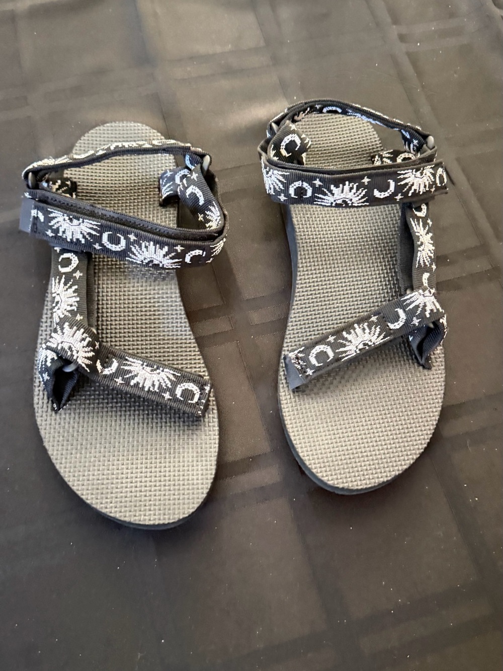 Teva Black Sun & Moon Strap Women's Sandals